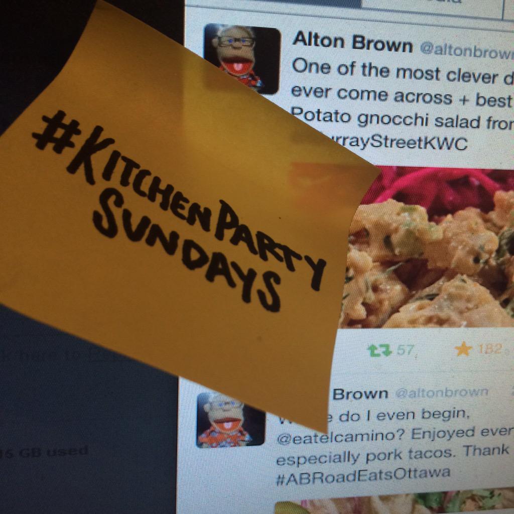 Ottawatchyoself's tweet photo. Hey @MurrayStreetKWC! Remember when @altonbrown had our gnocchi salad? Its back on tonight!
#kitchenpartysundays http://t.co/FmPs5oysZG