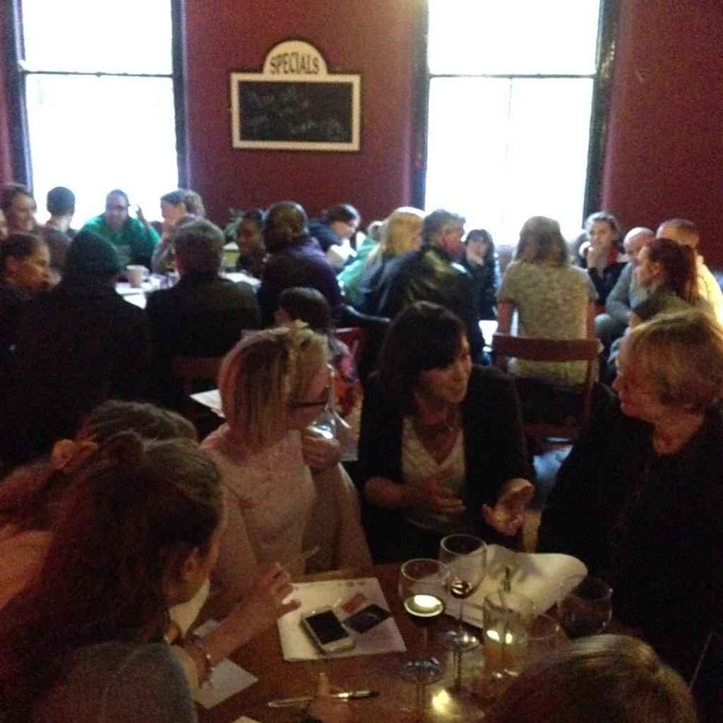 BrumDN's tweet photo. Great turn out for Salon BHAM! tonight, really interesting and stimulating questions asked, what a start! #BDNBHAM! http://t.co/8AgsO2n2uo