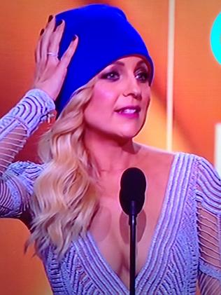 You'll see lots of beanies today. Gold Logie winner Carrie Bickmore urged ppl to wear one for brain cancer awareness.