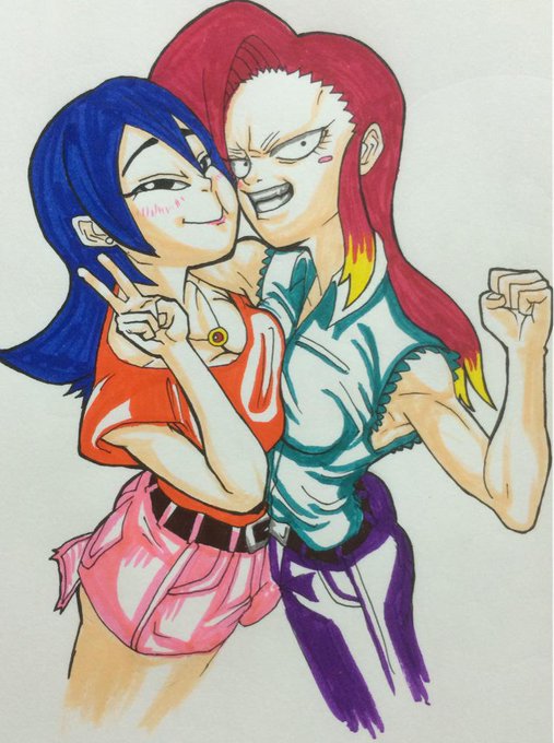 昨日の絵に色塗った。 