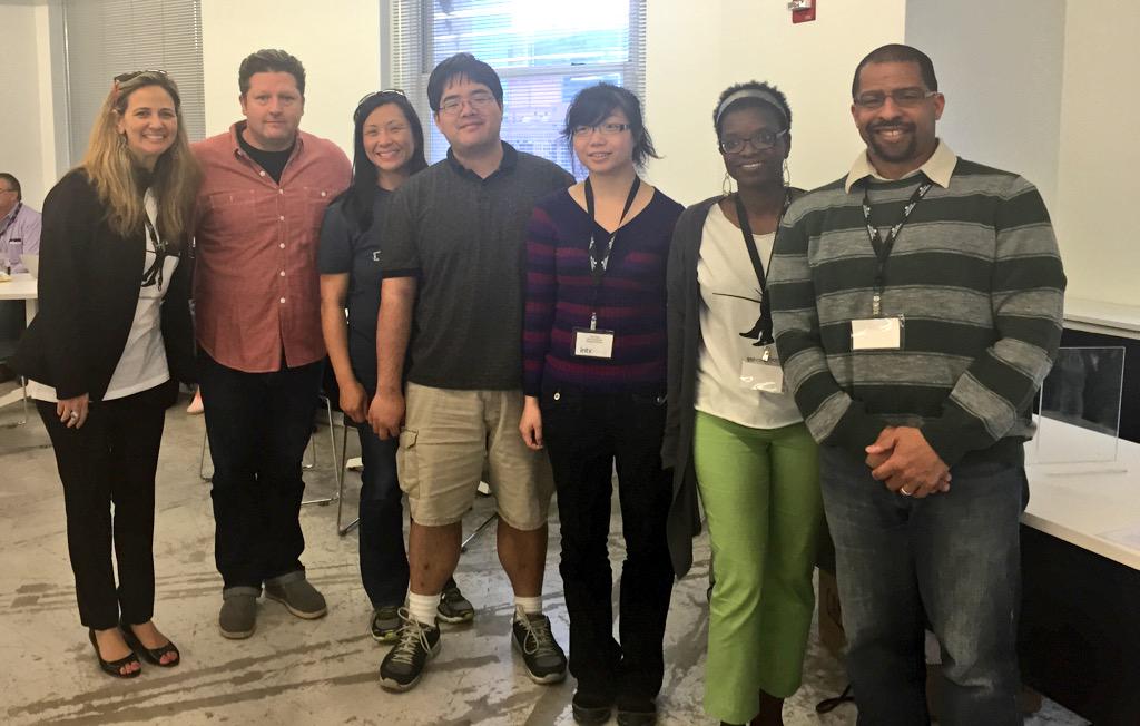 daniellecohn's tweet photo. And the winners are... #INTXHACK - congrats to Tiny Crowds who scored the @comcast @everyblock prize! http://t.co/gQp2RQZ6Xq