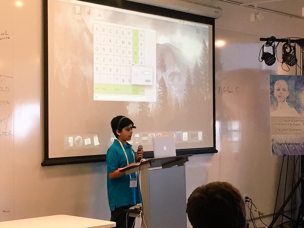 OpenBCI's tweet photo. Awesome #brain-based gaming and interaction projects being presented at @NeurogameConf @Brainihack #NGhack15! http://t.co/y2UWq1ntUw