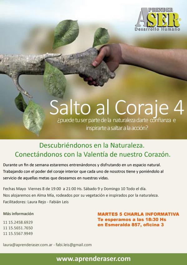 Se viene el próximo Salto Al Coraje! Martes 5 18:30hs. charla informativa