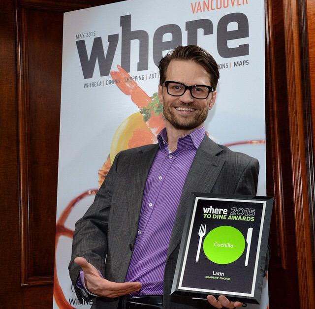 Honored and STOKED! Thank You <a href="/wherevancouver/">Where Vancouver</a> for the Best Latin Award!! #WhereToDineAwards #WeAreSlowWithTheTwitter