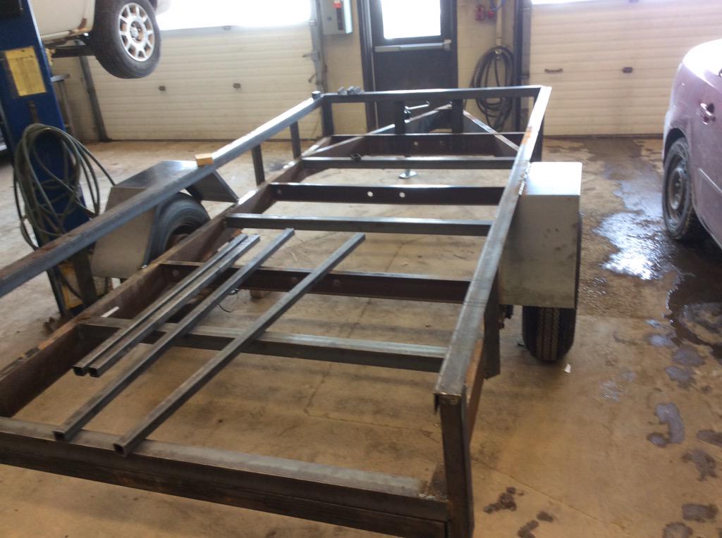 nwsstech's tweet photo. Repurpose old camper trailer frames into utility trailers. Great project for the shop. #nwssTTA3C #nwssTTJ2O http://t.co/qp07VF6wOw