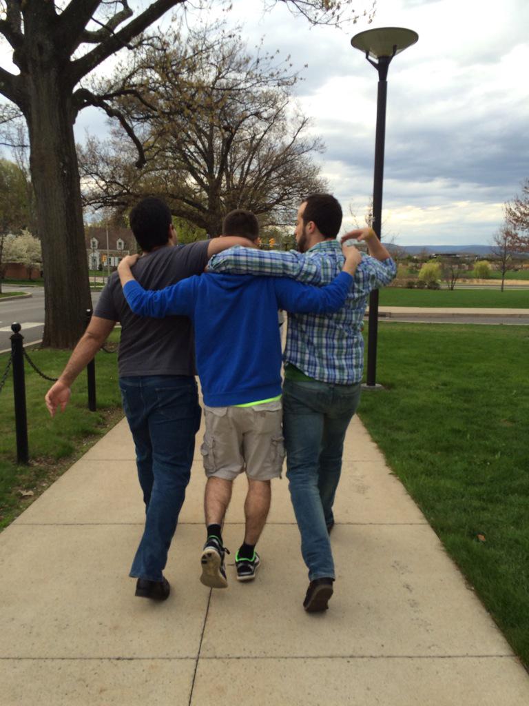 Just 3 good friends enjoying their last few days at this incredible place #WeAre #PennState #Graduation <a href="/penn_state/">Penn State</a>