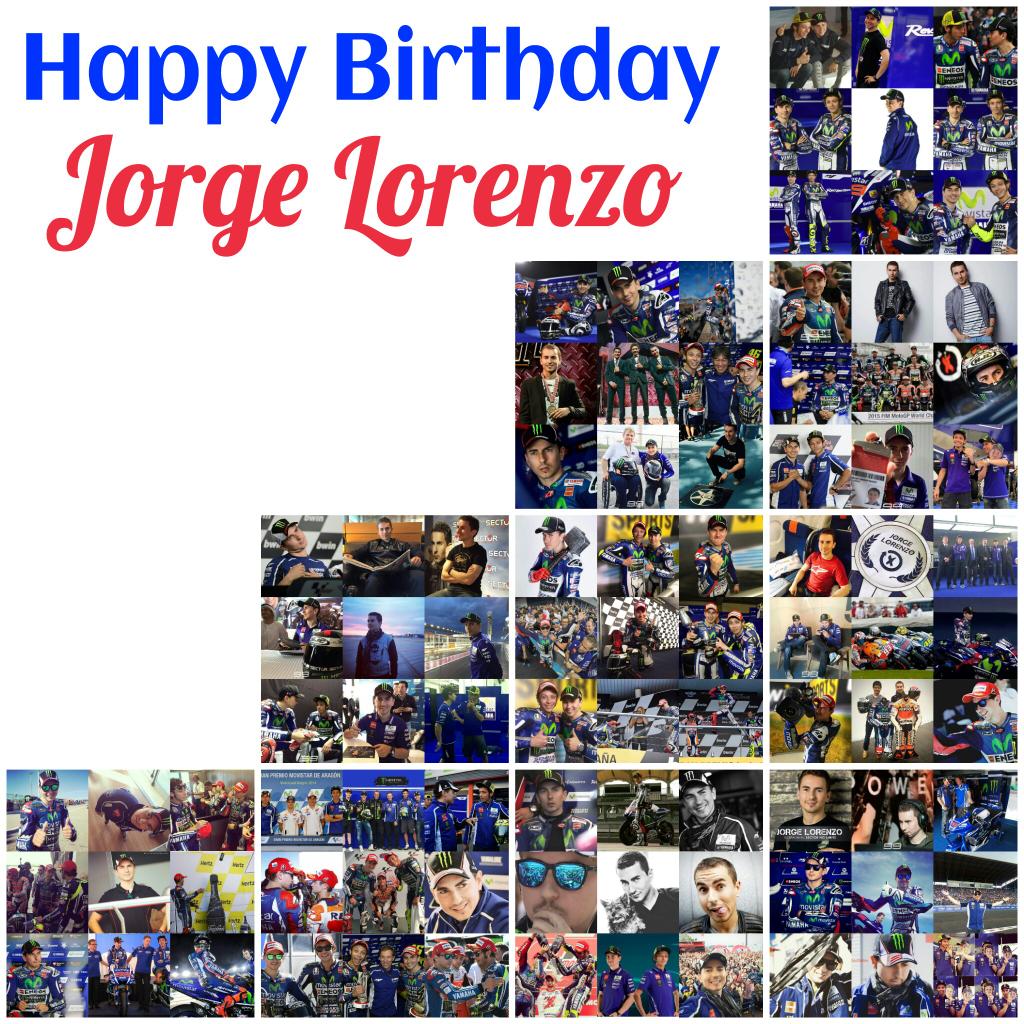   Happy birthday Jorge Lorenzo! /Selamat ulang tahun! Wish you all the best, Jorge!  From Indonesia 