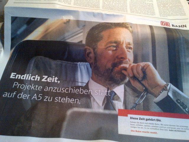 So schnell kann Werbung zur Satire werden... heute <a href="/faz/">Faz Besharatian</a> #Bahn #Bahnstreik #Kommunikation