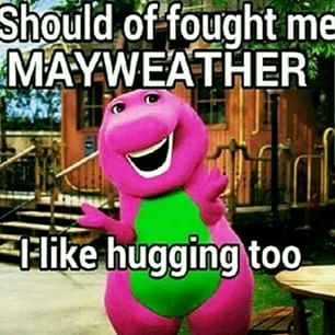 mizzjwong's tweet photo. Yup, this pretty much sums up the 'fight of the century'. http://t.co/mHqGNxABt4
