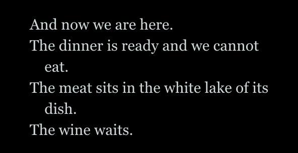 M_StrandPoetry's tweet photo. One of my favorite stanzas taken from "Coming To This". http://t.co/k6JPPiw7Lh