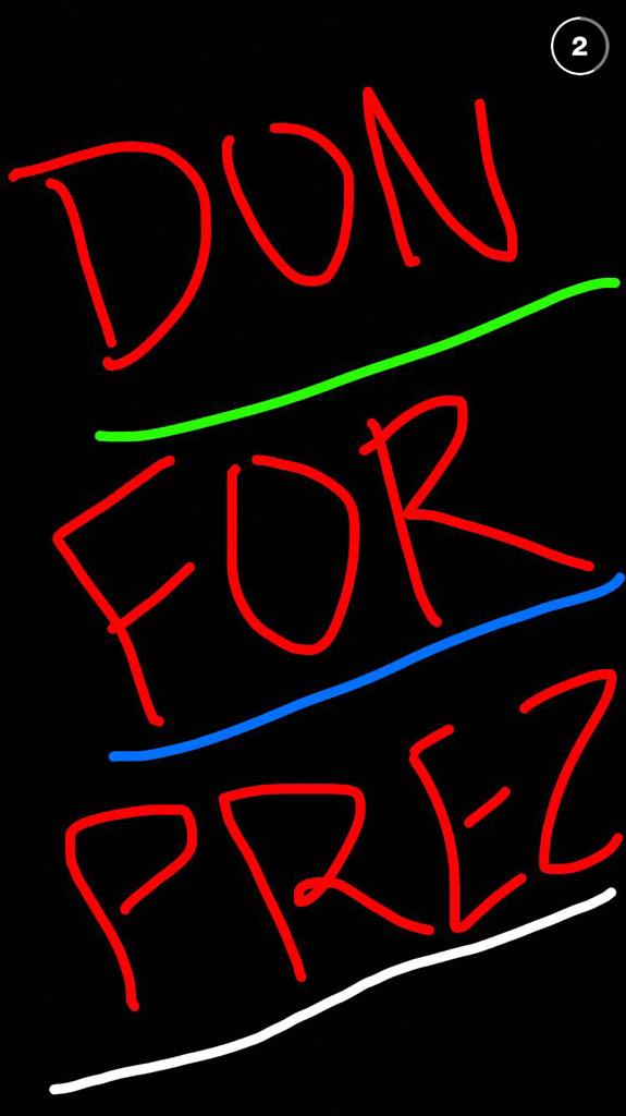 donovangregory7's tweet photo. #donforprez 😎 http://t.co/HUg5OjR73L