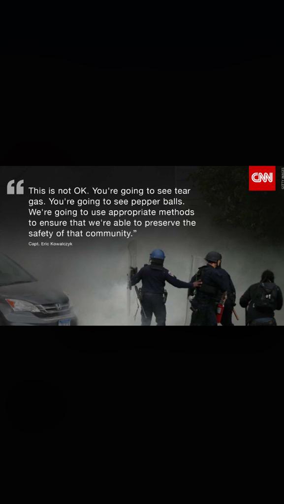 paulaw_dcc's tweet photo. How is tear gas and pepper balls safe for the community when you are injuring people in the community? #dcc106 http://t.co/RaTemA2E3w
