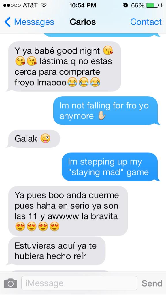 kaarinanu's tweet photo. carlos always wants to get me froyo like that's gonna solve everything lmao http://t.co/zt91c5ki7I