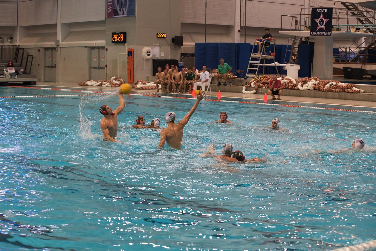 Senior Daniel Laverne fires a shot in the TISCA Boys State Championship Game  #twhs #tiscawaterpolo