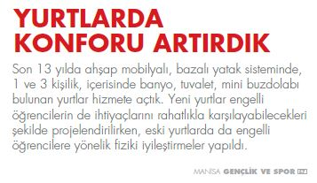 Yurtlarda konforu arttırdık. 
 #OnlarKonusurAkPartiYapar