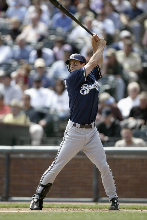 CoryProvus's tweet photo. If reports are true re: Craig Counsell. 1st order of business will be for all #Brewers hitters to adopt this stance. http://t.co/J2cc90Dpo7