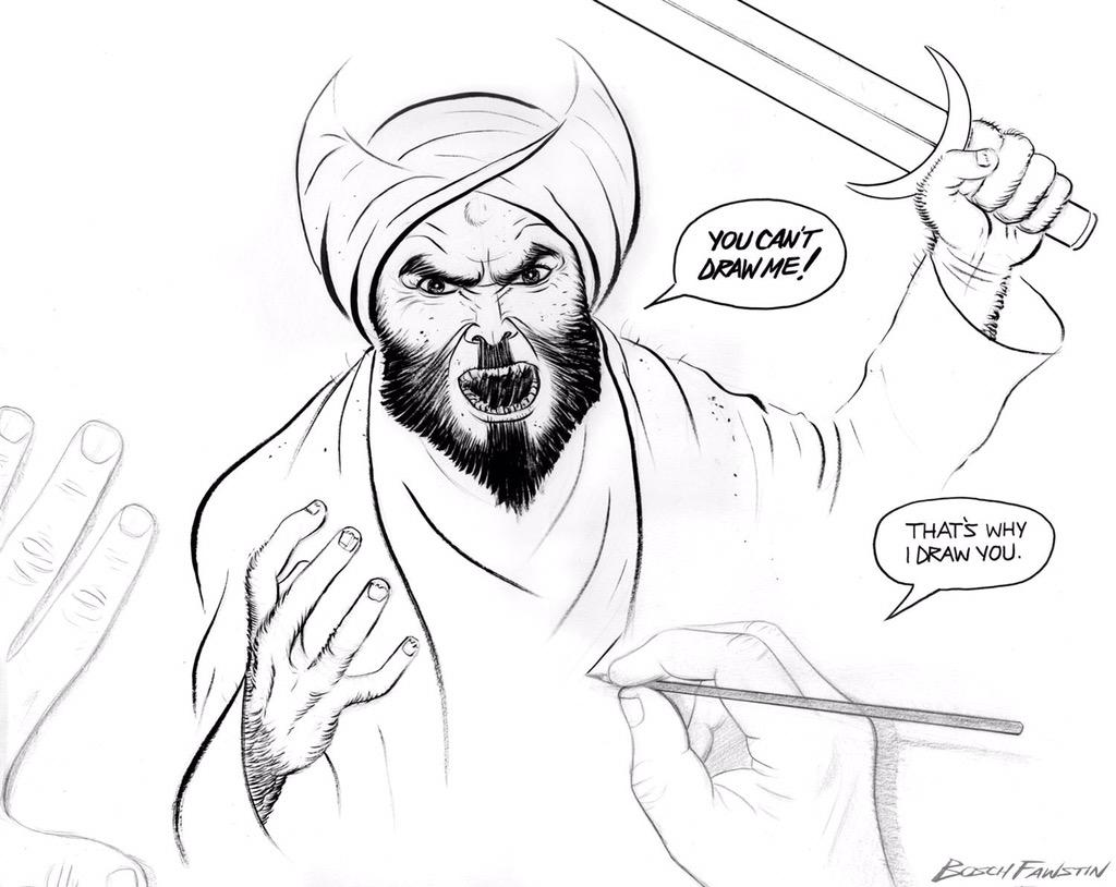 A Muhammad Art Exhibit and Cartoon Contest Ends Poorly CEIooU3UMAAGPD6