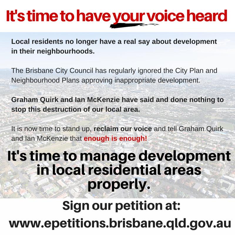 MattCamp4151's tweet photo. Let locals have a greater say on development in their area, sign our petition at http://t.co/dXBFxPFQuy. #bcc #qldpol http://t.co/mymEP3sWjq