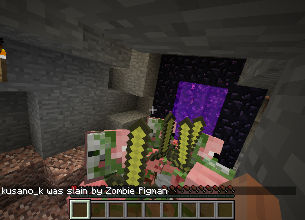 Kusanoさん がんばらない マインクラフト 間違って豚 ゾンビを怒らせたら ネザーのみならず通常世界のリスポーン地点周りにまで大量の豚が どうすれば良いんだ Http T Co Vxdedrnibn