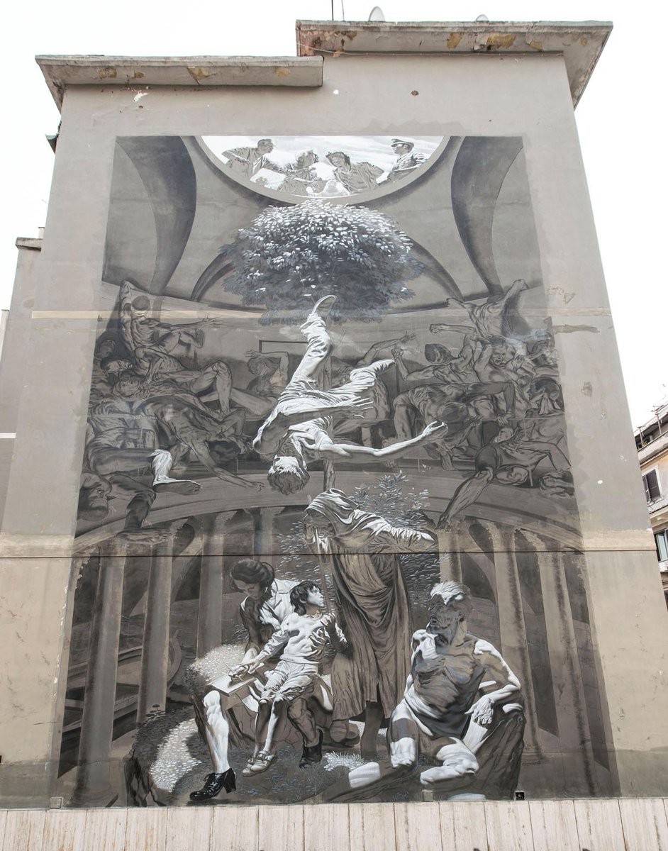 artribune's tweet photo. #STREETART: @NicolaVerlato, Hostia, 2015, #Roma. Info e immagini su @Streetart_roma http://t.co/LBmCLAzBfm http://t.co/zZCpoUV9Gy