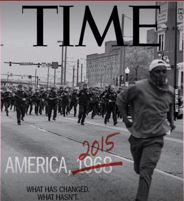 ThePongk's tweet photo. The cover of TIME magazine
#กูจะไม่ยอมเห็นรูปนี้คนเดียว #BaltimoreUprising #BaltimoreCurfew  
http://t.co/tQLQWqfSxp http://t.co/WPlEegK1iK