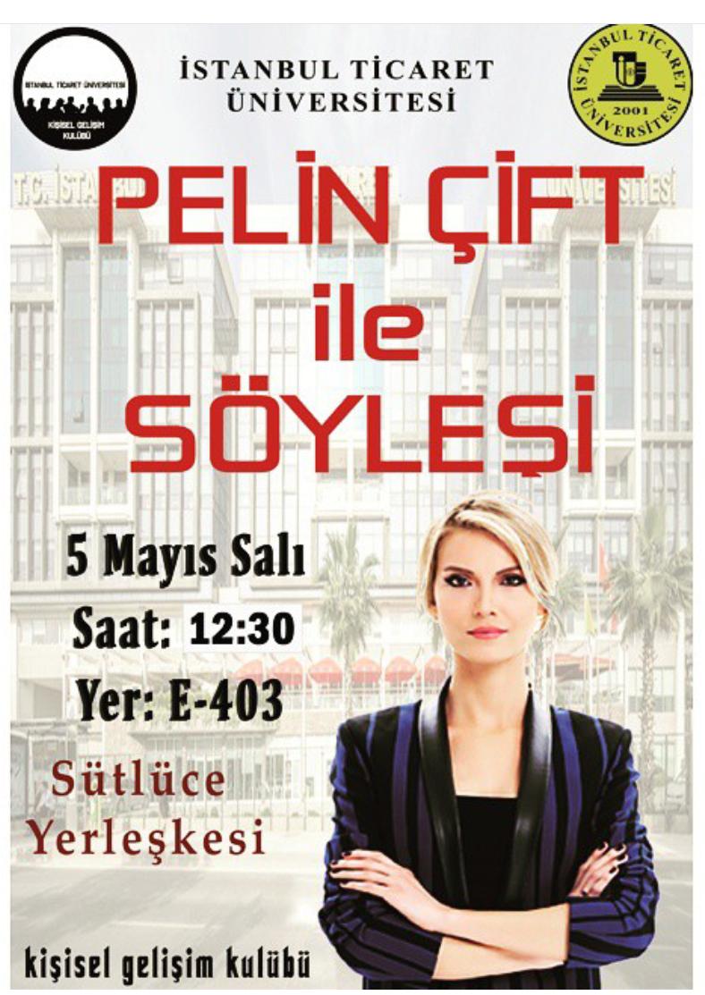 👉 “<a href="/samet__gunay/">SametGünay⚡️ 🇹🇷</a>: <a href="/ciftpelin/">Pelin Çift</a> ile Yarın 13:00 da  <a href="/iticunews/">İstanbul Ticaret Üni</a> deyiz. Söyleşiye bekleriz. ”