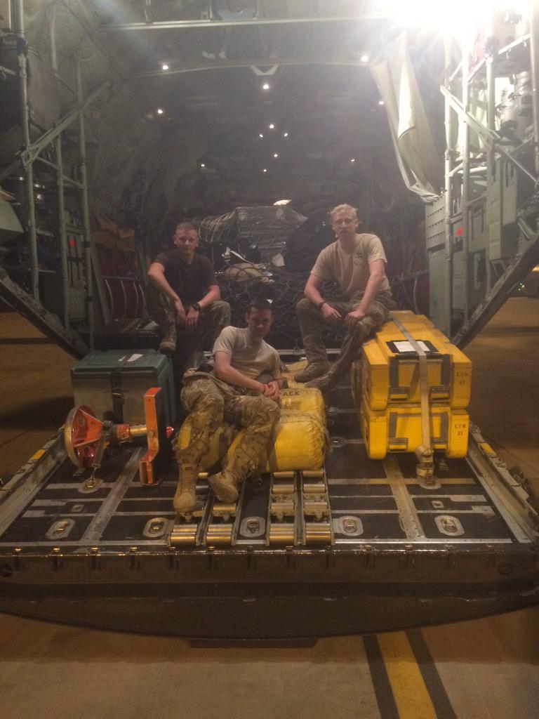 LewisCooper91's tweet photo. Start of the #NepalEarthquake aid relief mission from Herc det #RAF #BrizeNorton #Minhad #Delhi http://t.co/Cz2KbBfdiR