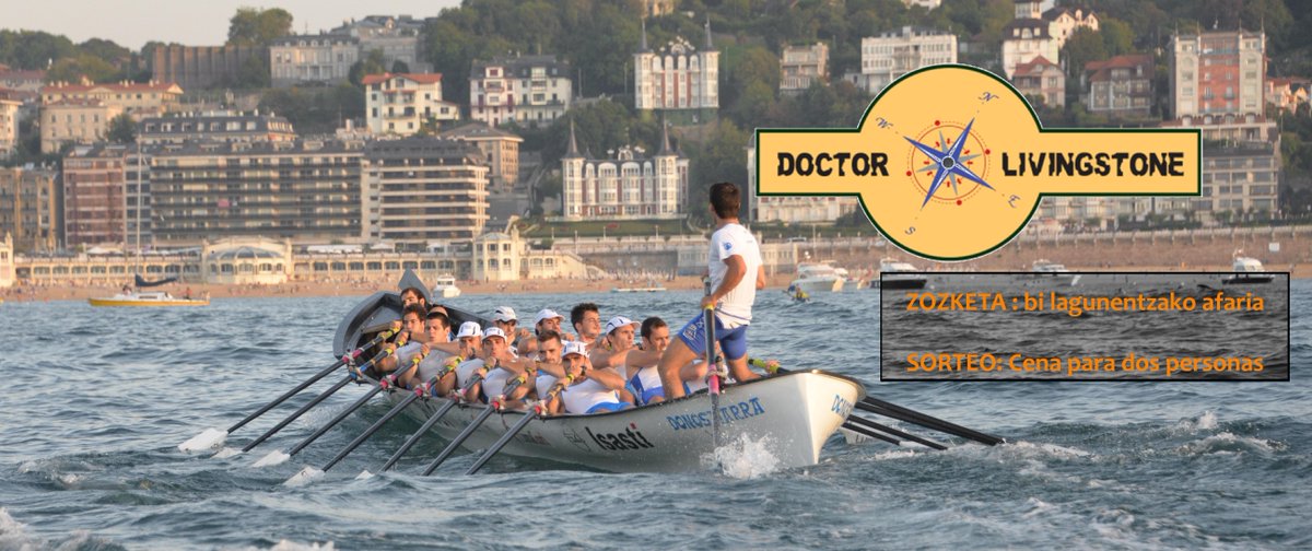 Participa en el sorteo de una cena en el Dr.Livigstone con la #donostiarra. Para ello, retwittea este mensaje.