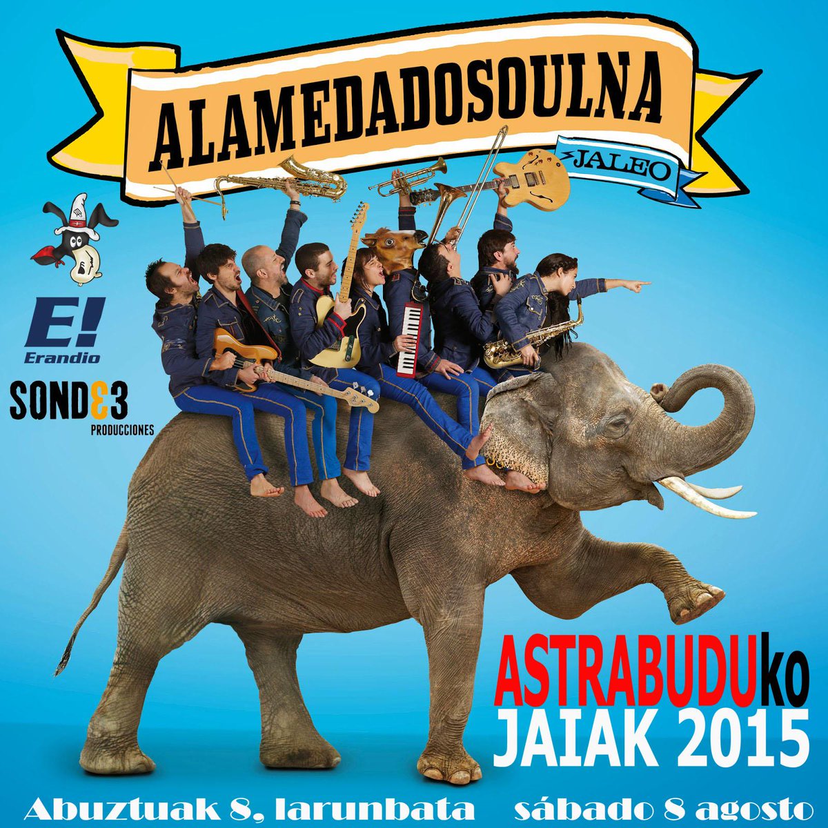 astrabujaiak's tweet photo. Aupa Astrabu!!!
@alamedadosoulna estará en #astrabujaiak el sábado 8 de agosto
Lehenengo taldea: Alamedadosulna da
RT http://t.co/bs7rGDqo63