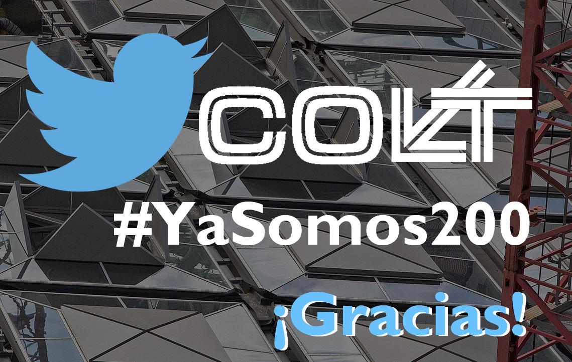 COLTSpain's tweet photo. ¡Empezamos la semana muy contentos! #YaSomos200 en nuestra cuenta de twitter de #ColtSpain ¡Muchas gracias a todos! http://t.co/CEYFMvEWgJ