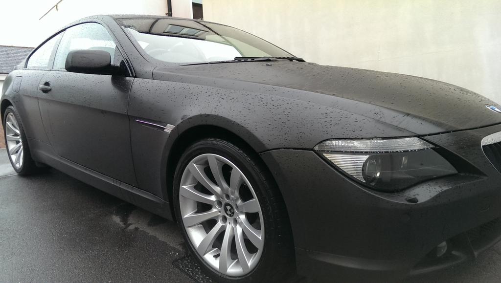 CornwallSigns's tweet photo. The South West's leaders in #vehiclewrapping @cornwallsigns - shown is my own #BMW #fullwrap in black brushed ali! http://t.co/Snk1LpDXKz