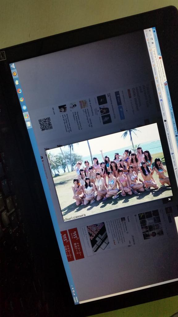 outlaw__J's tweet image. Rotating my laptop just to see churi's pic. #worldproblem