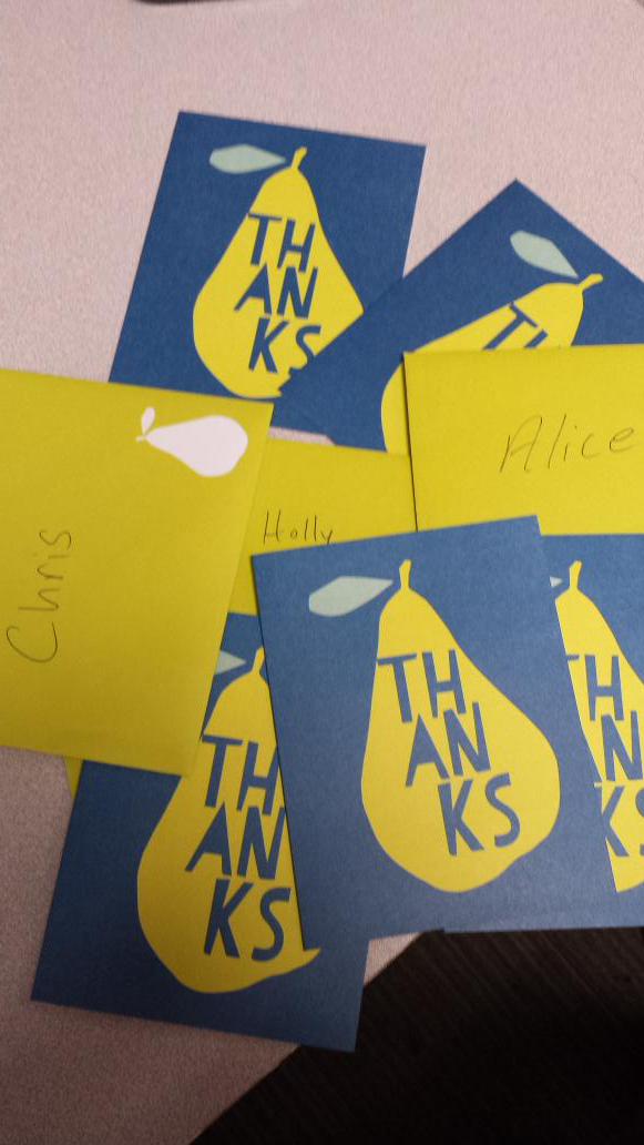 T-1812 APTL recognized theTeam with thank you cards and candy bar! #391 engagemen <a href="/ErinStecker/">Erin</a>