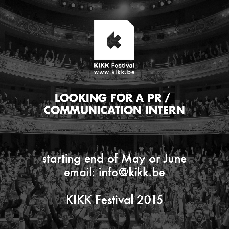 Kikk_Festival's tweet photo. Looking for a PR / Communication intern who speaks FR EN. Apply now http://t.co/R2sBMjrpwn Can u plz share the news? http://t.co/DTzsOiyWsj