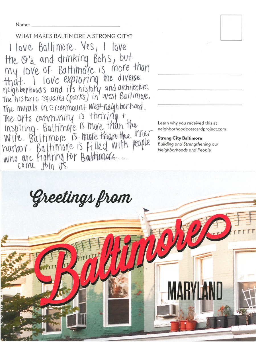 StrongCityBalt's tweet image. Baltimore is filled with people who are fighting for #Baltimore. Come join us. #StrongCityBaltimore @Neighbormail