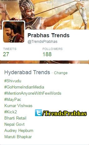 TrendsPrabhas's tweet photo. #Prabhas's #Shivudu is trending in Hyderabad @BaahubaliMovie @ssrajamouli @Shobu_ http://t.co/wiRhgEUvVw