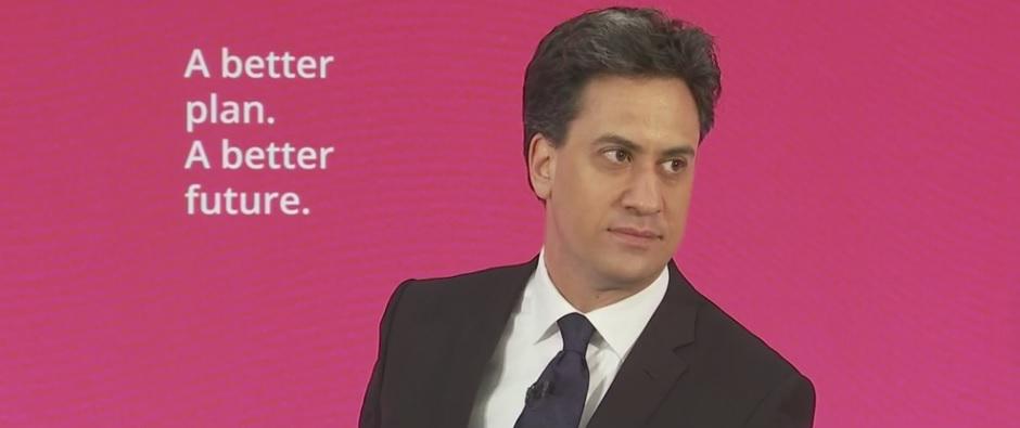 politicshome's tweet photo. Ed Miliband tells voters a Tory victory on Thursday will do "permanent damage" to the NHS. http://t.co/jIKvR05nym http://t.co/jS36Hj31ik