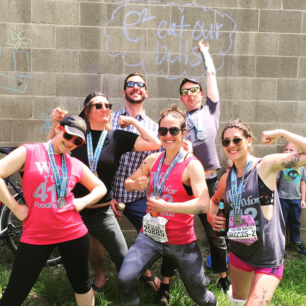 e2pgh's tweet photo. Had a blast running for @412FoodRescue yesterday! #GameOnPGH @FreshUrb @kateromane @brightheaded @jcolethomas http://t.co/YHhqdP4hUq