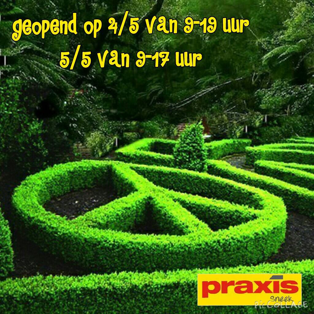 4 en 5 mei hebben wij aangepaste openingstijden: