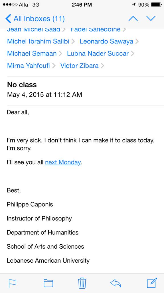 The gods of laziness are watching over me