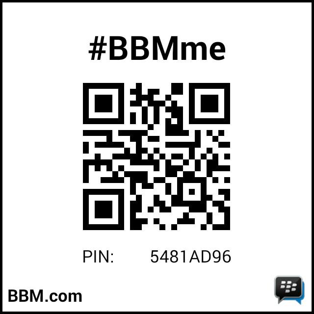 #BBMme PIN: 5481ad96
pin.bbm.com/5481ad96