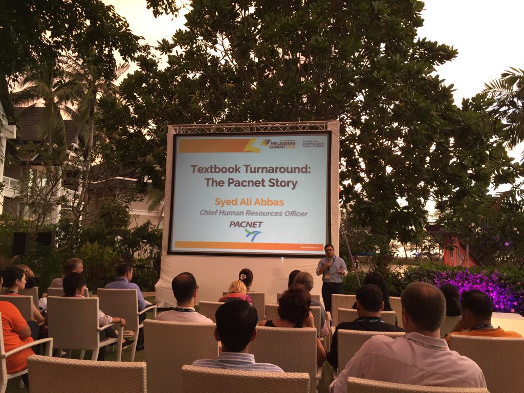 tekethica's tweet photo. Keynote from @pacnet CHRO Syed Ali Abbas at #HRLS2015 in beautiful Phuket @Mag_HR @PageUpPeople http://t.co/oiSZsoEIAs