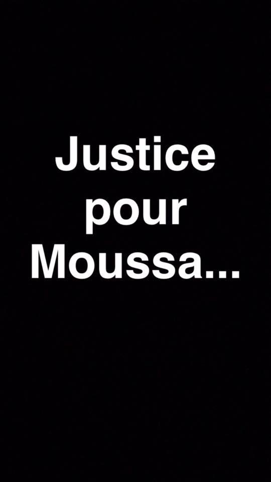 Je ne suis pas sur place mais le cœur y est ! #RIPMoussa #MarcheSilencieuse #JusticeForMoussa 👼🏽🌹🙏🏻