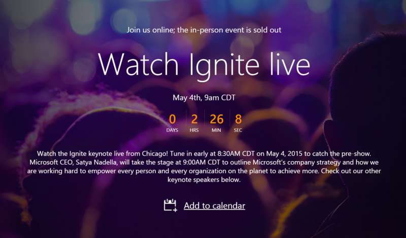 WindowsCentral's tweet image. Catch the Microsoft Ignite keynote today at 9 a.m CDT phon.es/13y82