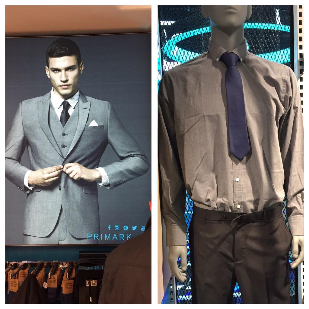 RawberryGroup's tweet photo. If there's one thing we don't like, it's false #advertising. 😉 #primark #suits #marketing #fail #eindhoven #humor http://t.co/vXMwRKLjpE