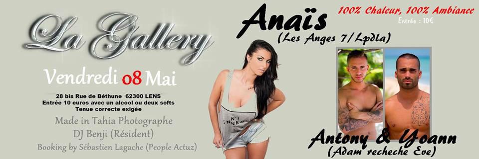 vincentchtis62's tweet photo. Les fratés ce Vendredi 8 Mai ca se passe à @gallery_la à Lens avec ma beauté @AnaisSanson, @ANTONYTOME @MadeInTahiia☺ http://t.co/JT9lgtbp0S