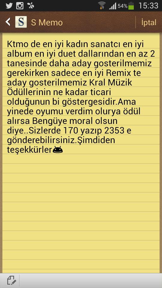 blackeagleerol's tweet photo. Adaletsiz tutarsız ve ticari ödül olduğu o kadar açık ki 👊ama yinede oy vermesem olmazdı #ktmo http://t.co/WLx0wvG3LS
