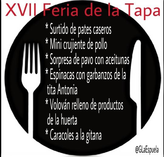 🍻XVII Feria de la Tapa en Arahal🍻
Os presentamos las tapas que hemos preparado este año...
#GastrobarLaEspuela 🍺RT🍺