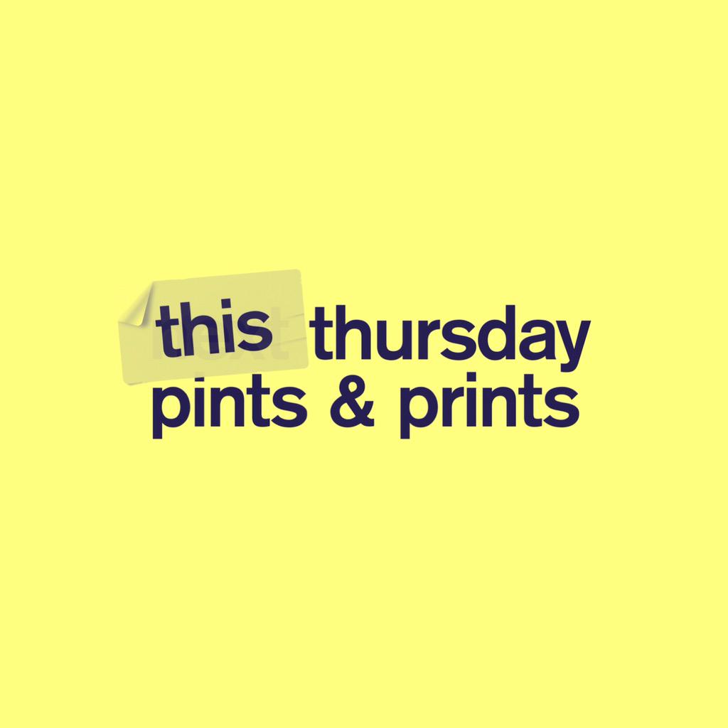 preprintfair's tweet photo. This Thursday! Don't forget to come down and buy some snazzy prints. #pintsandprints @KosmonautMCR http://t.co/jDXRRbsRCg