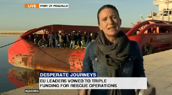 AJEnglish's tweet photo. Nearly 5,800 migrants rescued from boats off the coast of Libya over the last 48 hours http://t.co/PmzJVfhbnI http://t.co/zkFQYRG3EL